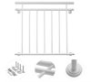 French balcony railing white powder-coated steel railing up to 100-225 cm 