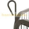 Kölyökállat kisállat kifutó karám kennel 8 oldalú könnyű szerelés 60cm magas szürke