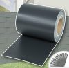 PVC plastic tape that can be attached to a fence, 35 m long, 19 cm high, dark gray wind deflector