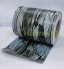 Kőmintás kerítésbe fűzhető PVC műanyag szalag 35 m hosszú 19cm magas világos hosszú vékony köves belátásgátló szélfogó