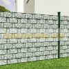 PVC plastic tape that can be attached to a pebble-patterned fence 35m long 19cm high Pebble-patterned privacy windbreak 