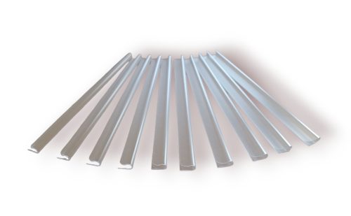 Can be attached to a fence PVC plastic strip in transparent color 10 spare fixing clips for 19cm high privacy wind deflector