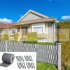 PVC plastic tape 35 m long 19 cm high gray privacy windbreak that can be attached to a fence