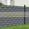 Keritésbe fűzhető PVC műanyag szalag 35m hosszú 19cm magas világos szürke belátásgátló szélfogó