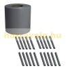 PVC plastic tape 35 m long 19 cm high gray privacy windbreak that can be attached to a fence