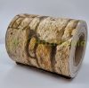 Kőmintás kerítésbe fűzhető PVC műanyag szalag 70 m hosszú 19cm magas világos tört köves belátásgátló szélfogó