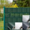 PVC plastic tape that can be attached to a fence, 70 meters long, 19 cm high, light gray wind deflector