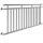 Balcony railing stainless steel French balcony railing 2 parts 225x90 cm inox