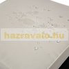 Polirattan sofa three-seater sunbed with awning black-beige