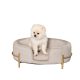 Dog bed pet sofa luxury dog ​​bed bed for cats modern design beige 64x40x24 cm