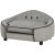 Kutyafekhely kisállat kanapé luxus kutyaágy fekvőhely modern design szürke 66x45x35 cm