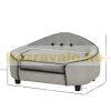Dog bed pet sofa luxury dog ​​bed bed modern design gray 66x45x35 cm