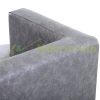 Dog bed pet sofa artificial leather luxury dog ​​bed 68x41x32 cm gray bed 