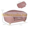 Dog bed pet sofa pink 70x47x30 cm luxury dog ​​bed bed modern design 