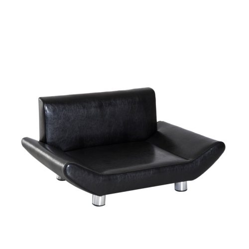 Kutyafekhely kisállat kanapé műbőr 71x44x35 cm luxus kutyaágy fekvőhely modern design 