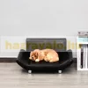 Kutyafekhely kisállat kanapé műbőr 71x44x35 cm luxus kutyaágy fekvőhely modern design
