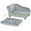 Dog bed pet sofa luxury dog ​​bed 76x45x41 cm bed light gray storage box