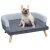 Kutyafekhely kisállat kanapé luxus kutyaágy 86,5x61x36 cm fekvőhely kanapé háttámlával