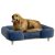 Kutyafekhely kisállat kanapé luxus kutyaágy 96x66x24 cm fekvőhely levehető és mosható kárpitozás