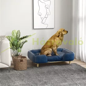   Kutyafekhely kisállat kanapé luxus kutyaágy 96x66x24 cm fekvőhely levehető és mosható kárpitozás