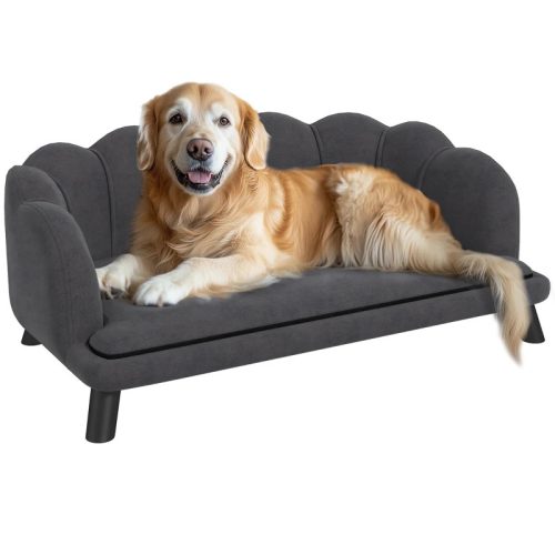 Dog bed pet sofa luxury dog ​​bed bed modern design gray 98x60x35 cm