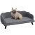 Kutyafekhely kisállat kanapé luxus kutyaágy fekvőhely modern design szürke 98x60x35 cm