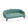 Dog bed pet sofa luxury dog ​​bed bed modern design green 98x60x35 cm