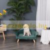 Pet sofa dog bed bed for cats for dogs Dutch velvet with birch legs 73x58x37 cm 