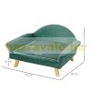 Pet sofa dog bed bed for cats for dogs Dutch velvet with birch legs 73x58x37 cm 