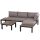 3-person garden furniture set with table, upholstered with sofa, 164x74x69 cm outdoor seating set 