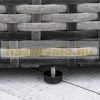 Polirattan luxury sofa with awning 175x180x155 cm sun island gray