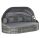 Polirattan luxury sofa with awning 230x145x80 cm garden seating set