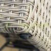3-piece Luxury polyrattan garden furniture set light gray-beige outdoor sofa, sunbed