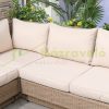 4-piece Luxury polyrattan garden furniture set, garden set, seating set with storage and coffee table brown