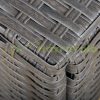 Polirattan seating set 10-piece garden luxury set sofa garden furniture set Lounge dark gray