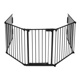   Kandallórács, biztonsági térelválasztó rács háziállatok számára 5 részes 300x75 cm