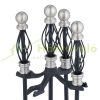 5-piece fireplace equipment black and silver fireplace tools made of metal fireplace tools with stand