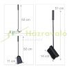 4 Piece Fireplace Set Modern Black Fireplace Tools Metal Fireplace Tools With Stand