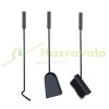4 Piece Fireplace Set Modern Black Fireplace Tools Metal Fireplace Tools With Stand