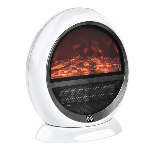 LED Electric fireplace 30.5x18x35 cm mini table fireplace 1500W heater with flame effect 