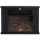 Electric fireplace classic black 34x17x25 cm with halogen lamp flame effect