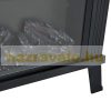 Electric fireplace 34x17x31 cm freestanding display fireplace black