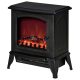 Freestanding electric fireplace 36.5 x 24 x 45.5 cm with flame effect 2 heating modes 1000W/2000W black