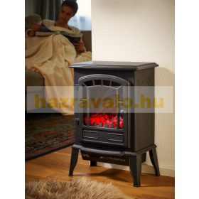   Elektromos kandalló 39x24x56 cm szabadon álló látványkandalló fekete