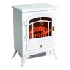 Electric fireplace with fire effect 41x28x54 cm 950/1850W white