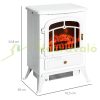 Electric fireplace with fire effect 41x28x54 cm 950/1850W white