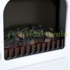 Electric fireplace with fire effect 41x28x54 cm 950/1850W white