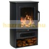 Electric fireplace 44x32x74 cm free-standing display fireplace black