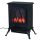 Electric fireplace 45x28x54 cm freestanding display fireplace black