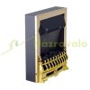 Electric fireplace 48.2 x 18.5 x 59.2 cm standing fireplace, 1000/2000W gold 